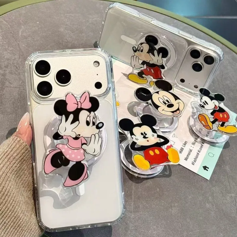 

Mickey Miller For Magnetic Phone Holder Cute Cartoon Phone Grip Stand Foldable Universal for iPhone Samsung Phone Accessories