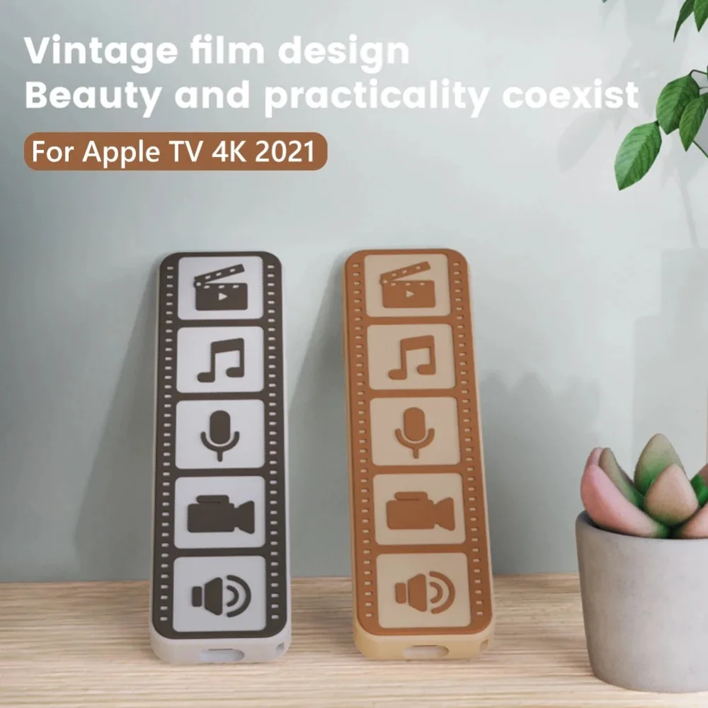 

New Silicone Remote Case Dustproof Shockproof Protective Cover Anti-Slip Luminous Remote Control Cover for Apple TV 4K 2021 Home