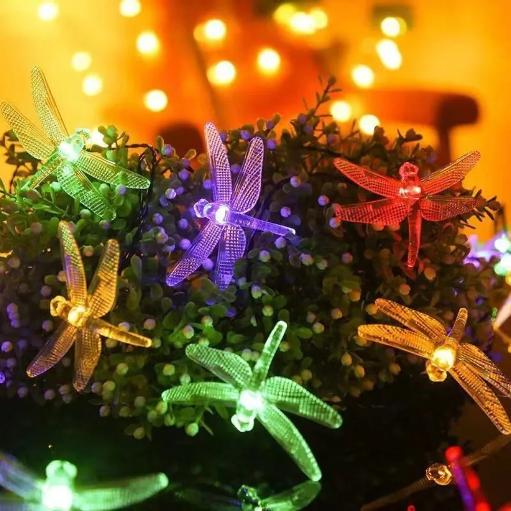 

12M 100LEDS Solar Dragonfly Garden Decorative String Lights Waterproof LED Fairy Light Outdoor Garden Yard Patio Wedding Party