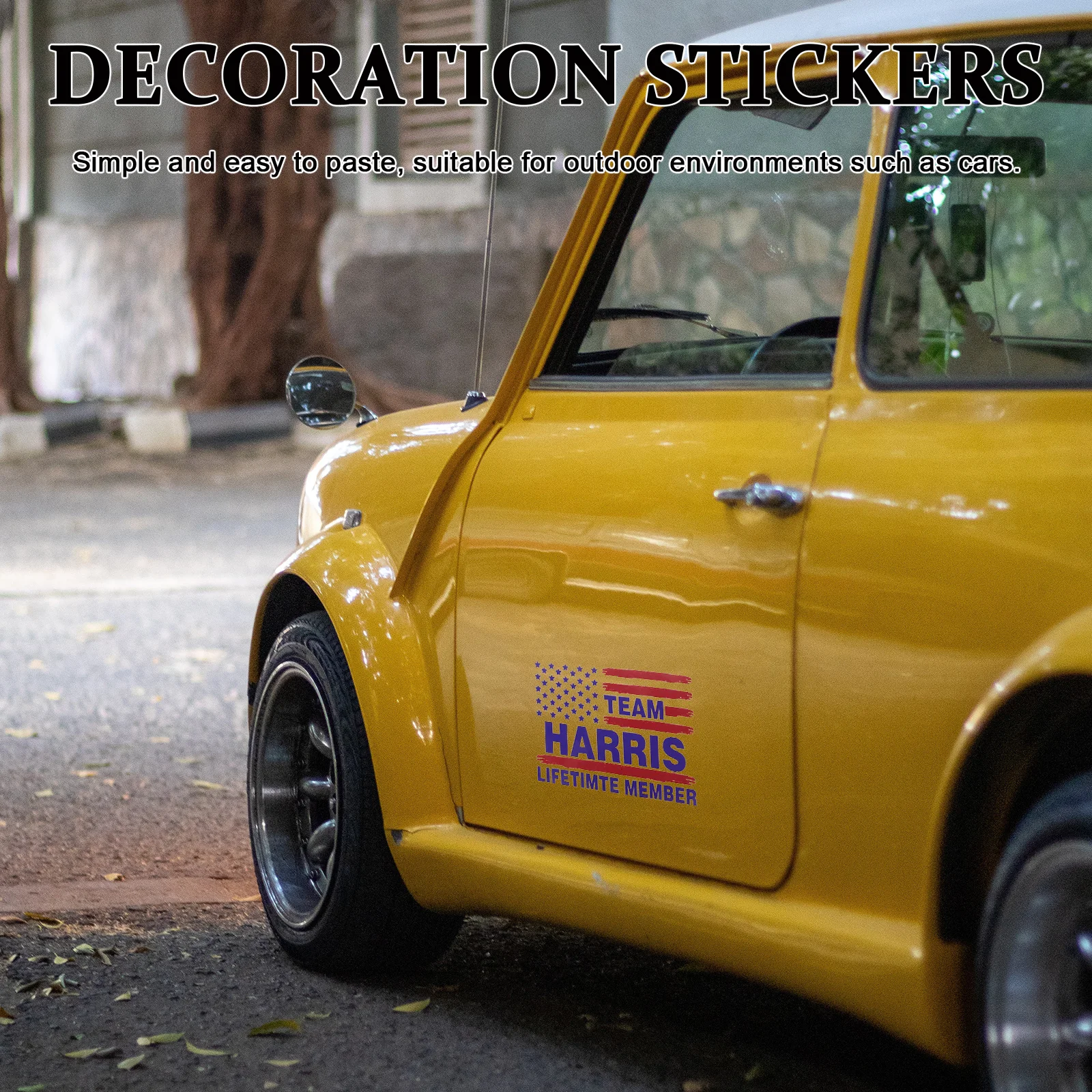 

Stylish American Car Decal Eye-Catching Truck Sticker Durable Usa Vehicle Supply Patriotic Decals For Cars American Truck