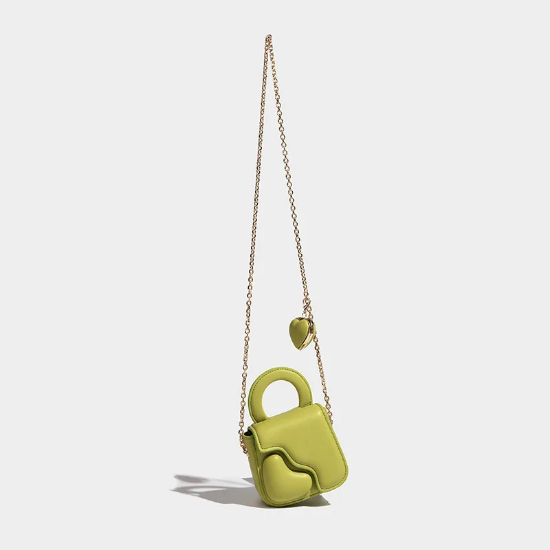 Mini bolso de estilo coreano con cadena de labios para mujer, bolso cruzado de Pu suave de primera calidad, Bolsos elegantes para niña, novedad de