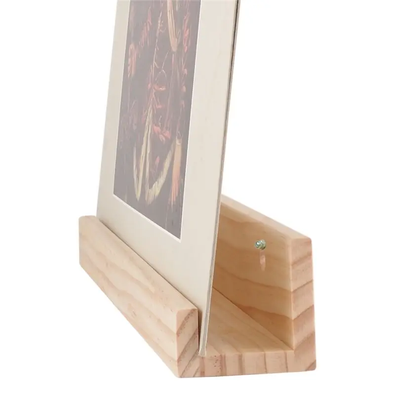 Vinyl Record Stand Display Wall Mount Solid Wood Album Shelf Bracket Hanging Storage LP Holder