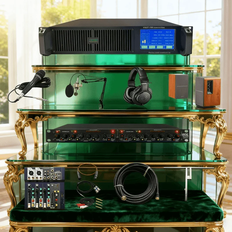 

110V/220V Compatible (100-240V) YXHT-600W FM Transmitter - Mixer, Energy-Saving, Noise-Reduction, for Radio Station & Library