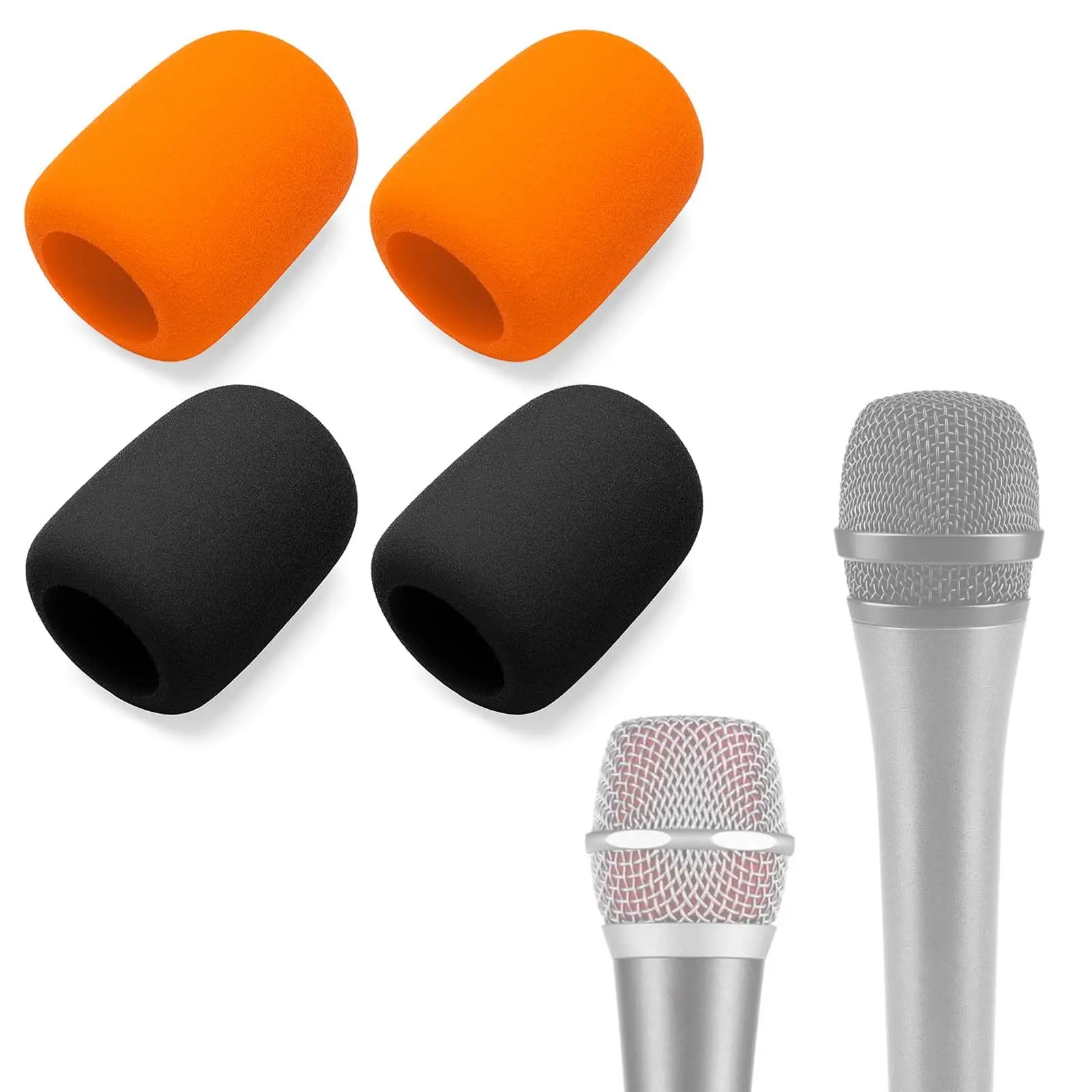 Pacote com 4 capas de espuma para microfone Sennheiser E835 E835-S E845 E845-S E935 E965 E935 E945 XS-1 SE ELECTRONICS V7 Microfone Dinâmico