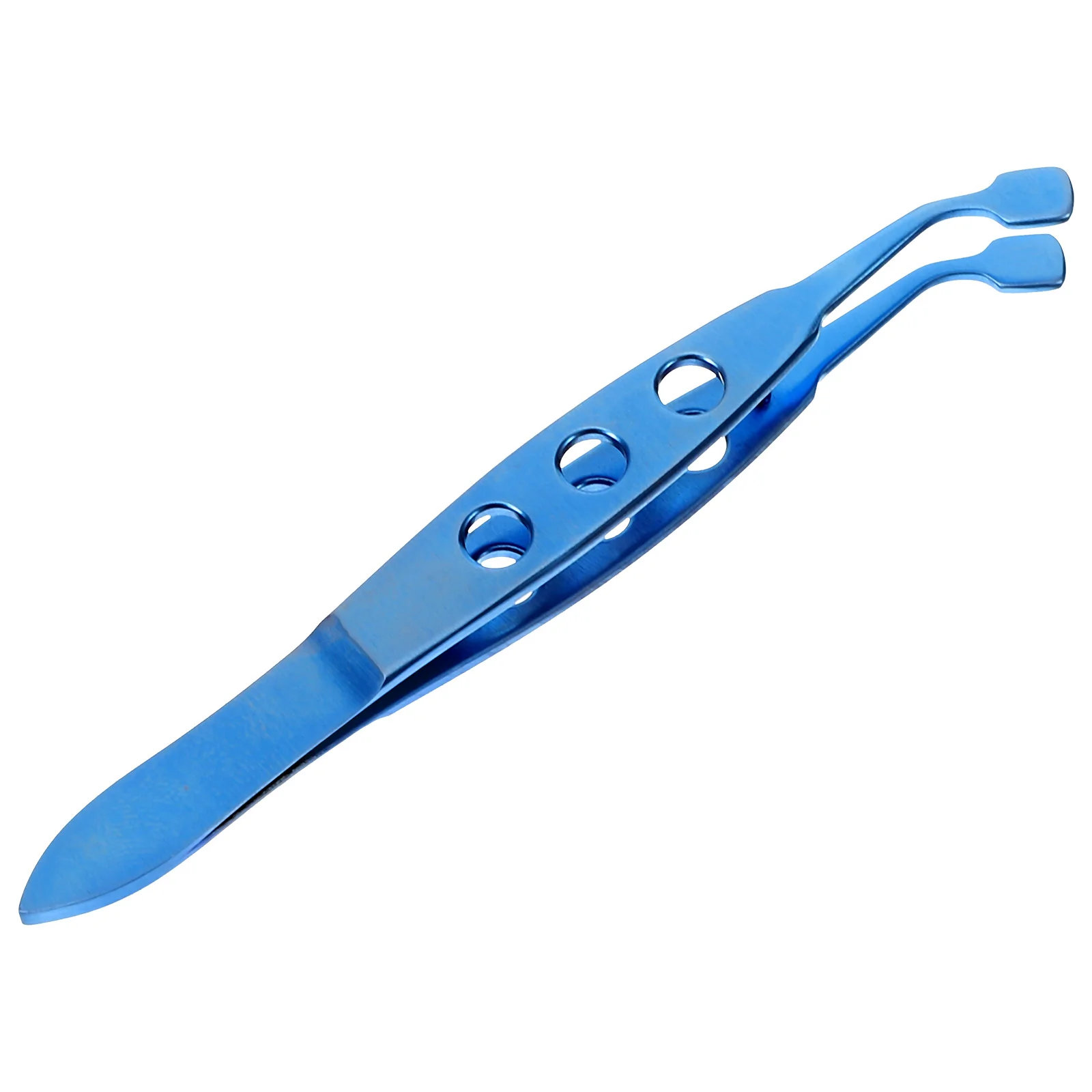 Pinça de cílios metálica para mulheres, ferramentas de beleza, azul Meibomian Gland Expressor Forcep Miss Woman