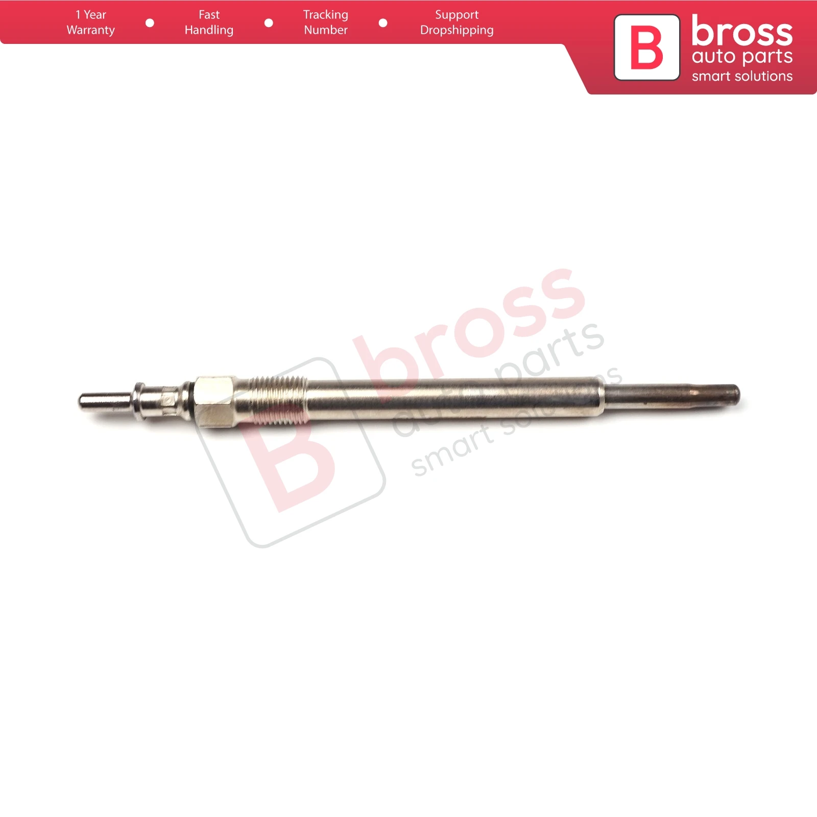 Bross Auto Parts BGP9 1 Piece Heater Glow Plugs GX129, 80036, 0 250 202 045 for Mercedes Chrysler Cherokee Made in Turkey