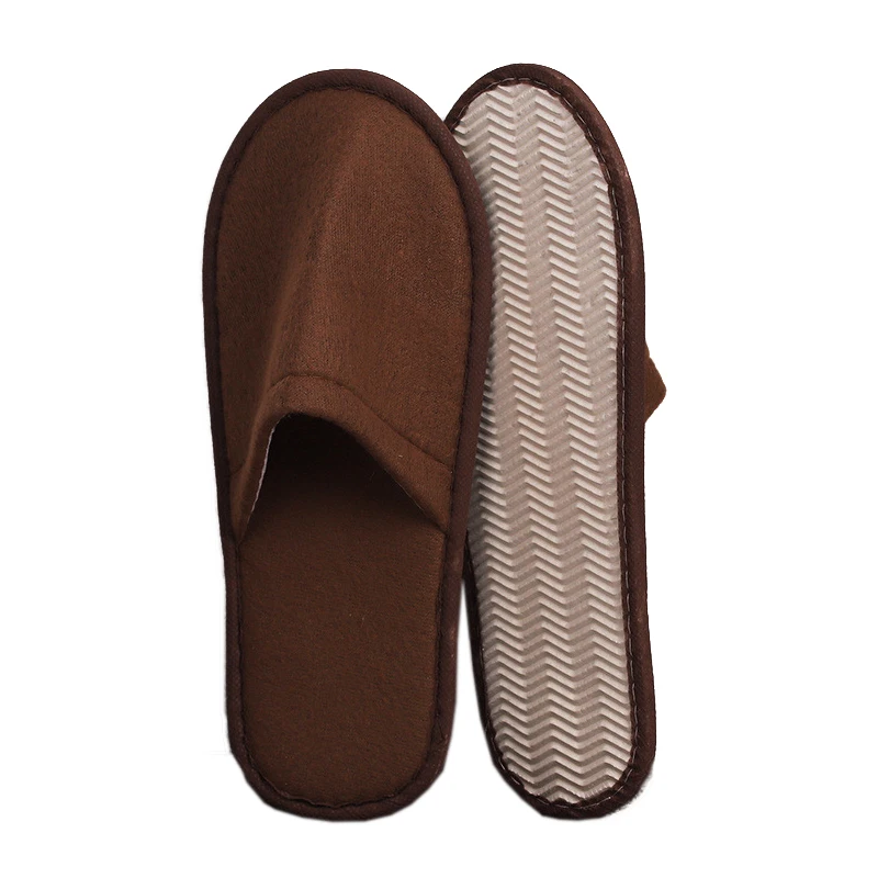 Wholesale Four Seasons Hotel Disposable Slippers Women Men Soild Color Slippers SPA Hotel Guest Slippers Indoor Home Shoes