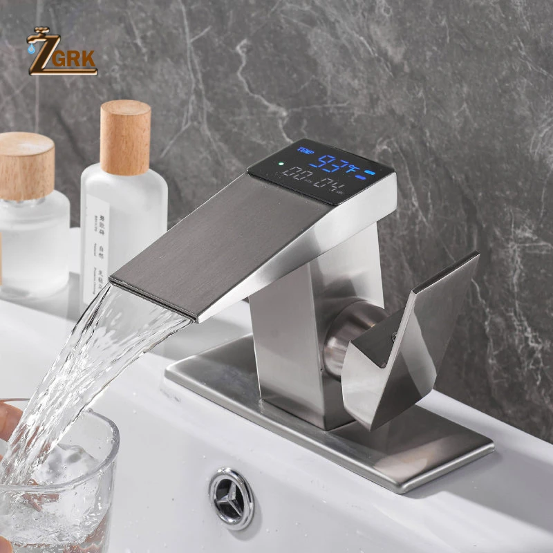 

Bathroom Faucet Digital Display Basin Faucet Bathroom Hydroelectric Power Generation Bathroom Mixer Tap Intelligent Sink Faucet