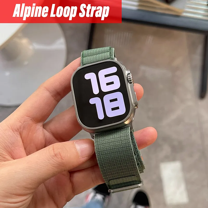 Alpine Loop for apple watch band ultra 2 49mm Series 10 46mm 42mm 40-44mm 45mm 41mm G-hook sport strap iwatch 10 9 8 7 6 SE 5 4