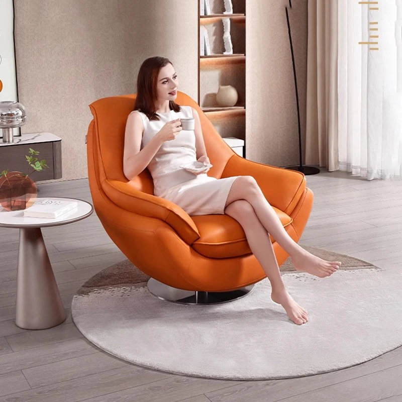 

Bedroom Swivel Living Room Chairs Modern Comfortable Sofa Ergonomic Living Room Chairs Designer Metal Poltrona Home Furniture
