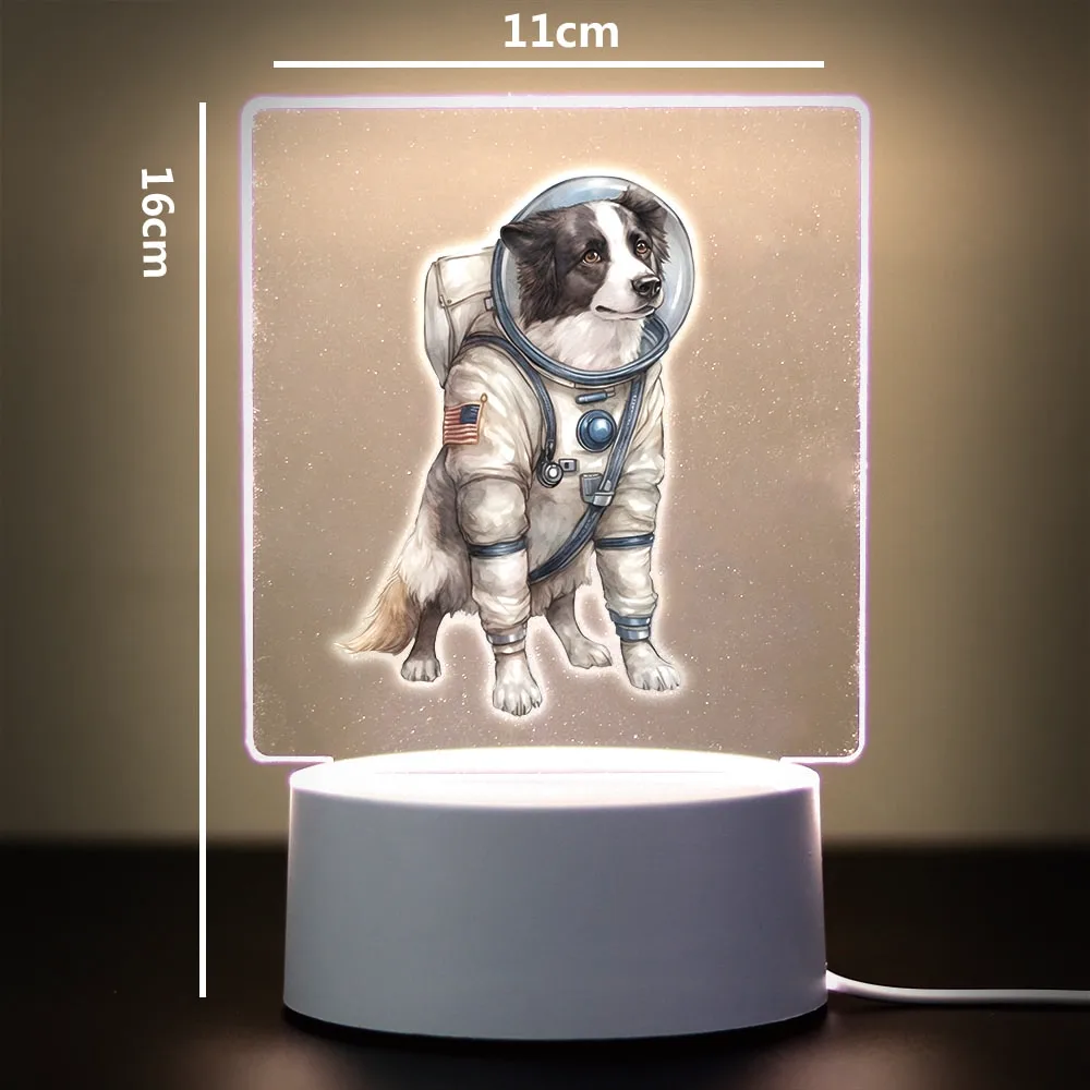 Border collie Kids Night Light Bedside Rechargeable Night Lights Bedroom Manga Anime Figure Night Lights Children Gift