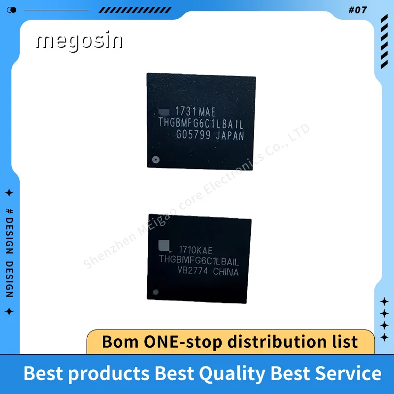 1PCS/LOT THGBMFG6C1LBAIL THGBMFG6C1 FBGA-153 Storage chip font library IC