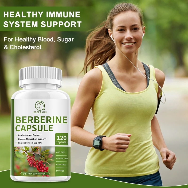 BBEEAAUU 10 in 1 Berberine & Bitter Melon Supplement Support Immune System & Cardiovascular Health Lower Blood Pressure