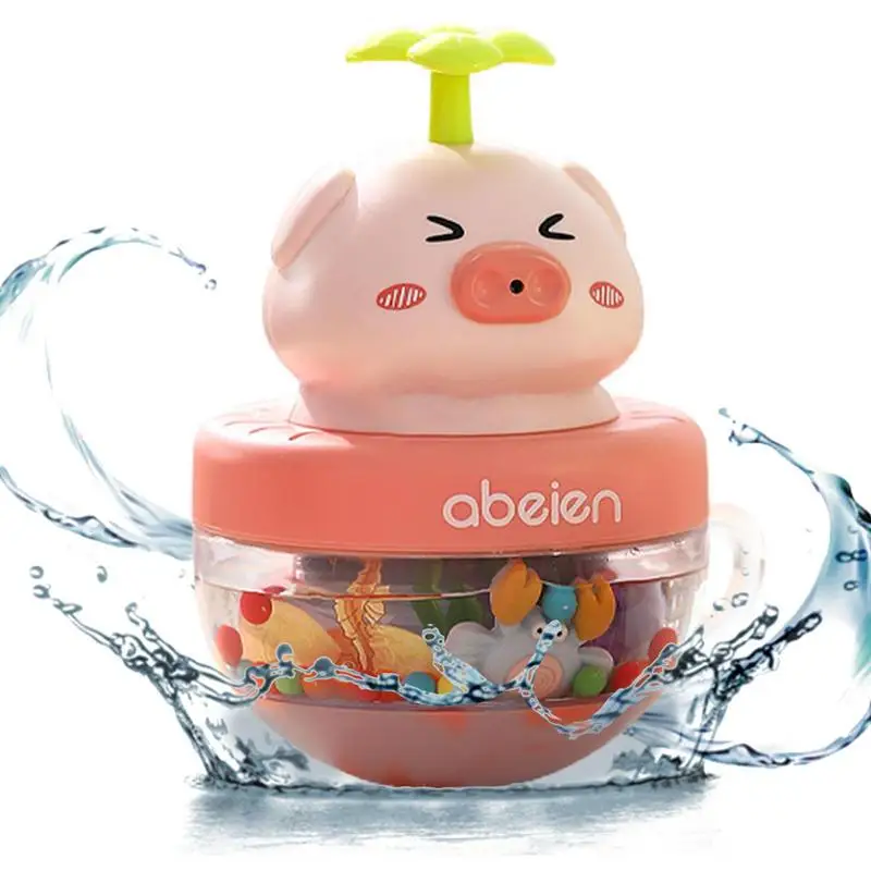 Floating Bathtub Toy Toddler Shower Toy With Water Spray Bathing Toy With Bell Pool Fun Crawling Toy For Girl Children's Day