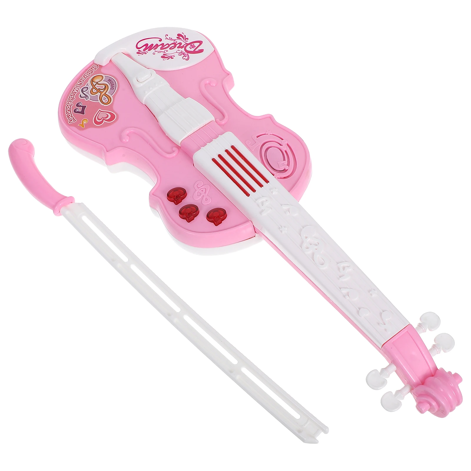 

1 Set Children'S Electronic Violin Mini With Sound Light Effects High Sensitivity Buttons Portable Music Instrument For Toddlers