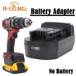 Battery Converter Adapter for DeWalt 18V Li-ion to for Milwaukee 18V Series Power Cordless Tool W/LED Light and USB(NO Battery )