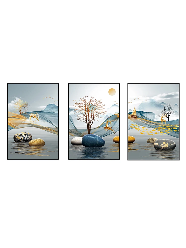 Living room decoration painting sofa background wall hanging painting modern minimalist dining room mural bedroom wall painting