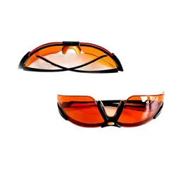 2 Peces Dental Orange Goggles Block LED UV Blue Lights Curing Glasses Protector