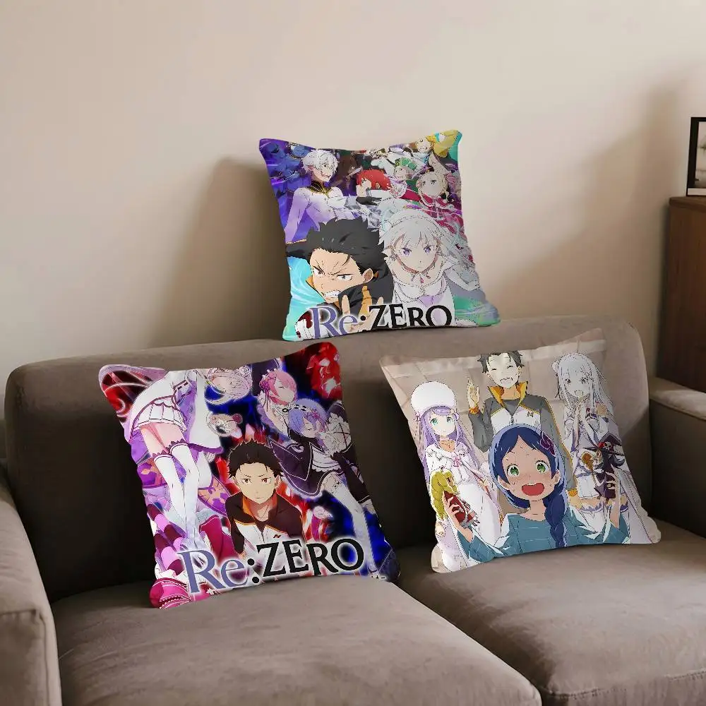 

Anime R-Re-Zero Maple Design Cushion Cover Happy Autumn Harvest Decor Holiday Decorati Pillow Cover