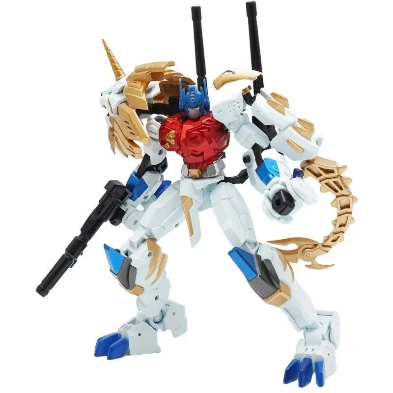 Transformationsspielzeug 8816, Löwenkommandant aus Stahl, weißer Löwe, Actionfigur, Modell, Originalverpackung, Figurensammlung, Geschenk