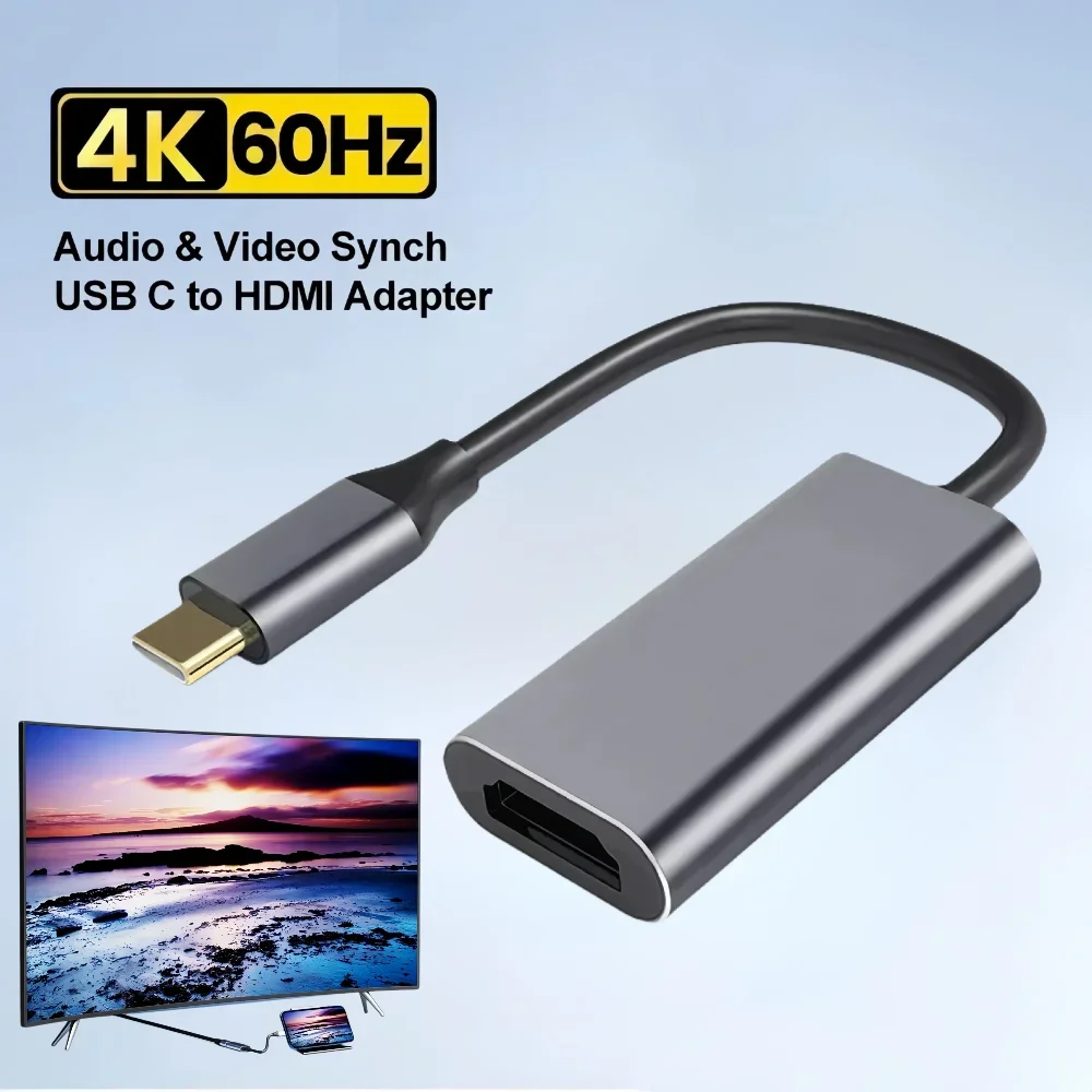 USB C To HDMI-Compatible Adapter Cable Type C 4K USB 3.1 HDTV Converter Cable For Projector PC MacBook Pro Laptop Tablet HUAWEI