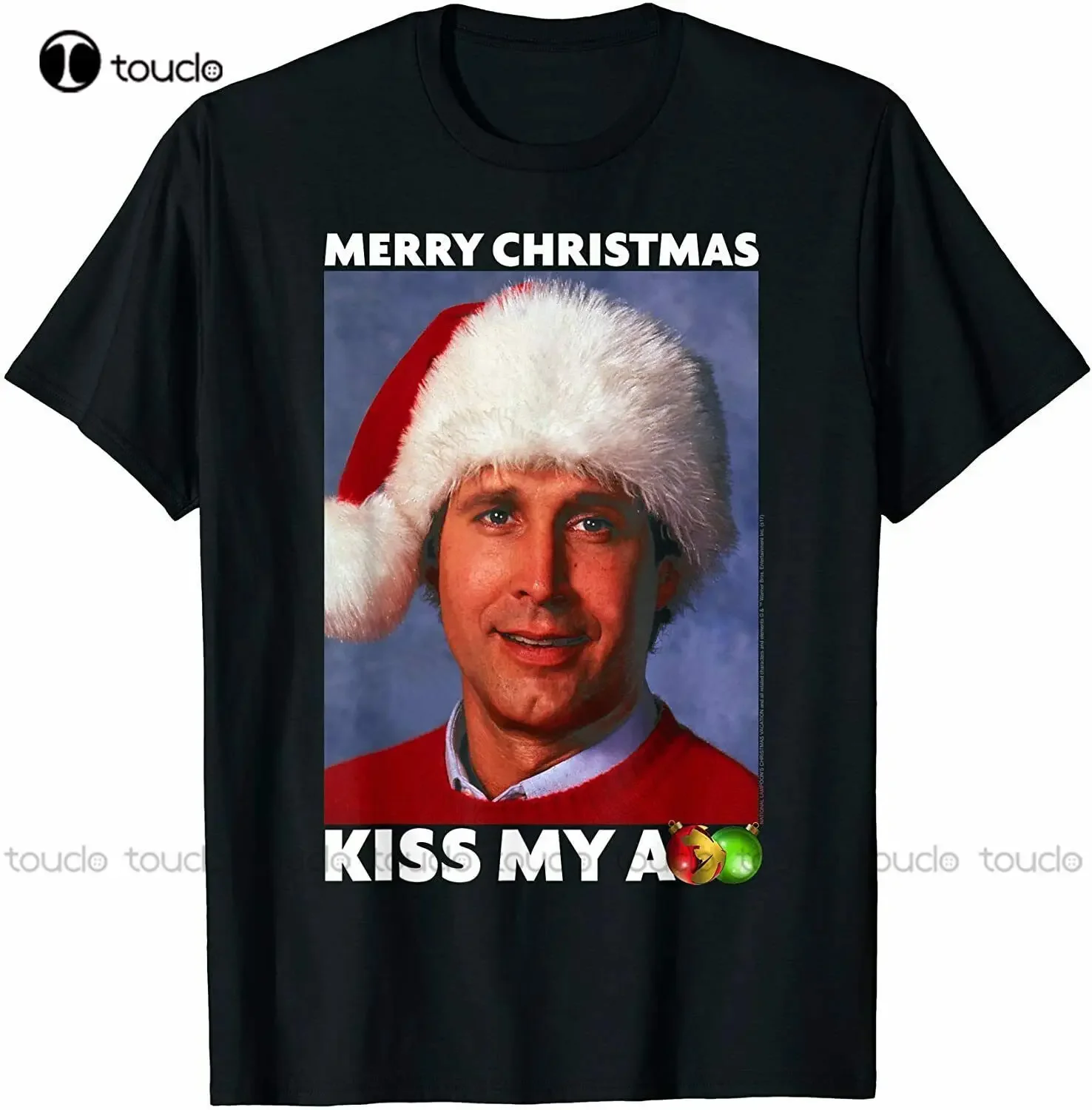 New Limited Merry Christmas Vacation Merry Kiss My Ass T-Shirt Black Shirt Men Custom Aldult Teen Unisex Xs-5Xl Fashion Funny