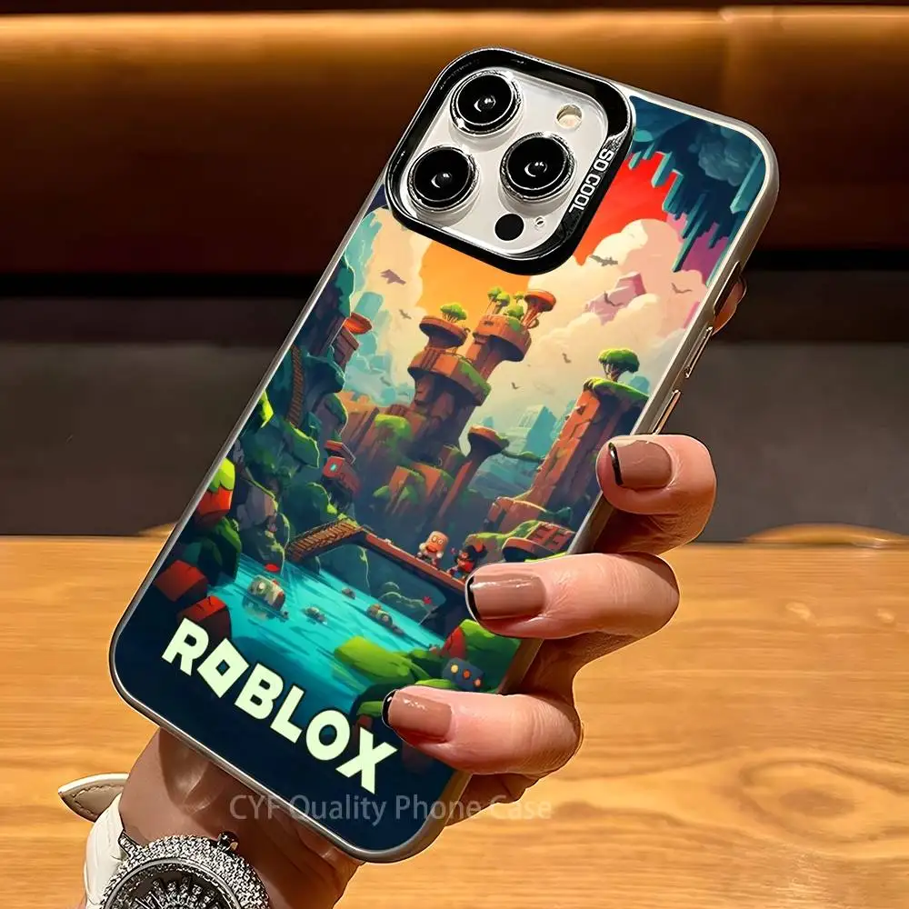 Чехол для телефона Hot Game R-Robloxes-S для Apple 11, 12, 13, 14, 15, 16 Pro Max Plus, защитный чехол для телефона
