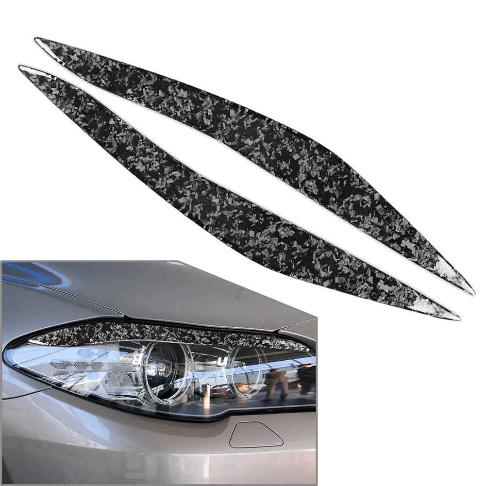 

Car Headlight Eyebrow Eyelid Cover Trim Decoration For BMW F10 5 Series 2010 2011 2012 2013