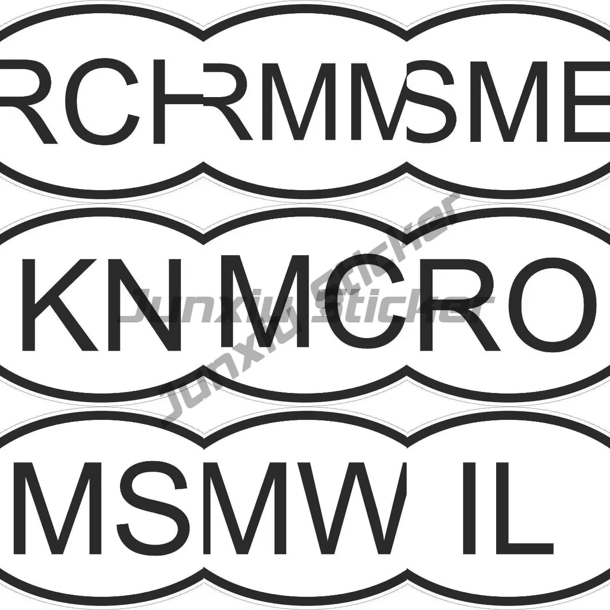 

Oval Flag Country Code RCH RMM SME KN MC RO MS MW IL Vinyl Country Code Sticker Hot Sale Direct Selling Car Stickers