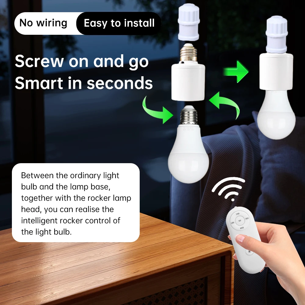 E27 Drahtlose Fernbedienung Smart Timer Licht Steckdose Schalter AC110-240V Steckdose Lampe Basis Adapter EIN/AUS für Smart Home Automation