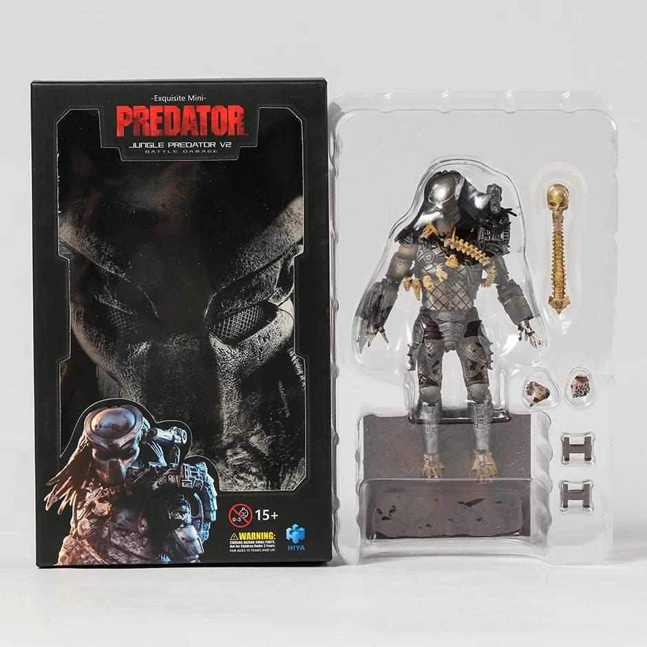 Predator Hiya Toys JUNGLE PREDATOR V2 1:18 Scale Action Figure Version 2