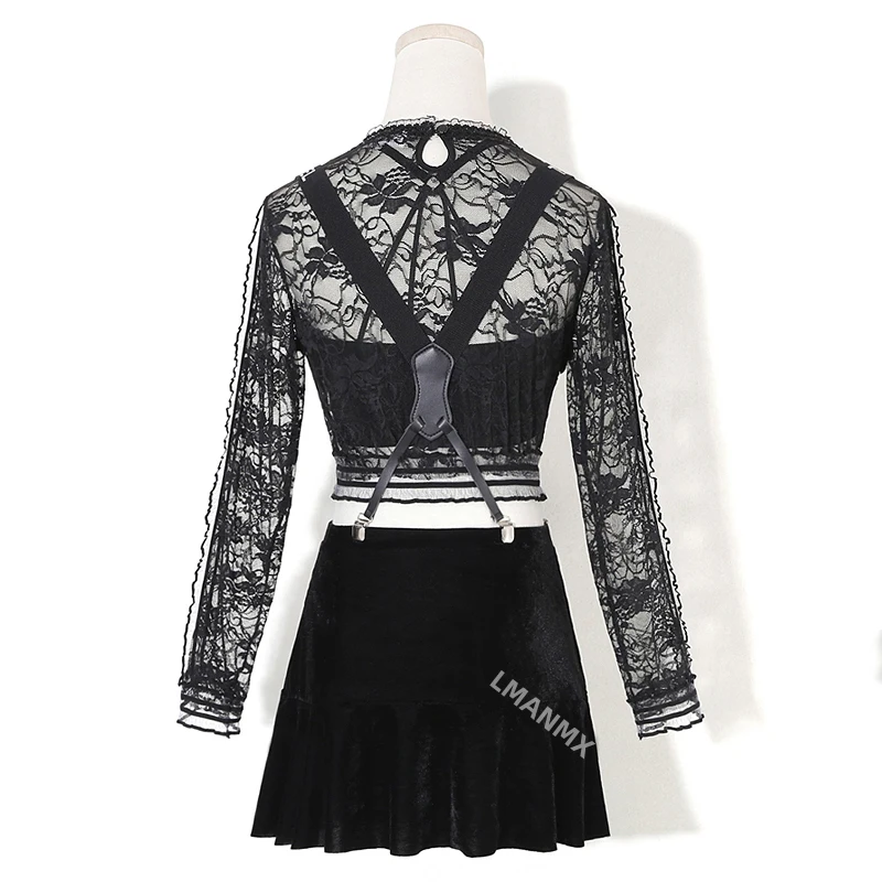 Lace K-pop Outfit Women Sexy Dancer Outfits Jazz Dancewear Music Festival Clothing Black Stage Costume Pole Dancing Wear