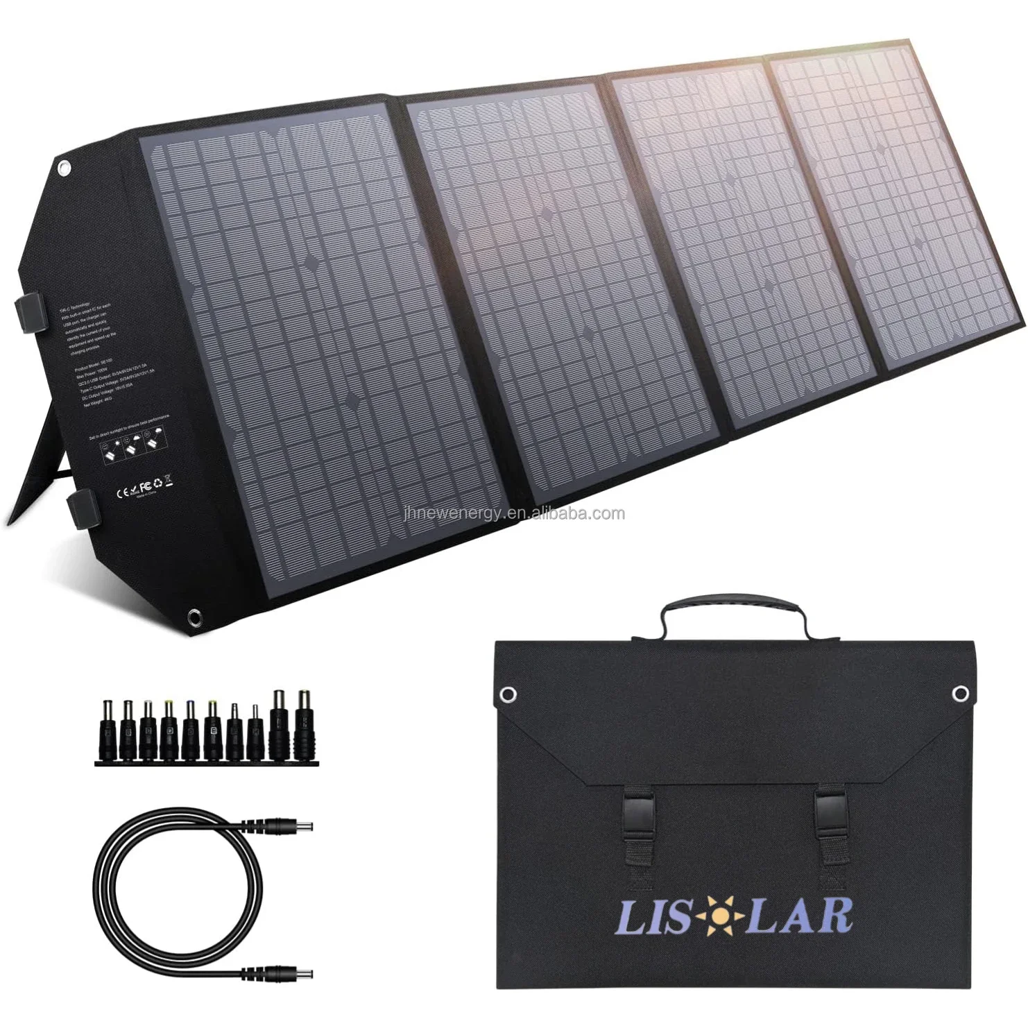 

Mono 200W Foldable Solar Panels Charger With The Latest One Piece Lamination Technology High Efficiency Portable Solar Panel Kit