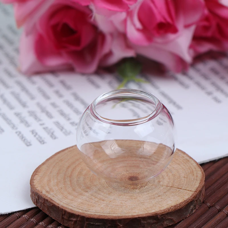 1x Dollhouse Miniature Mini Fish Tank Mini Glass Bowl Doll House Accessories