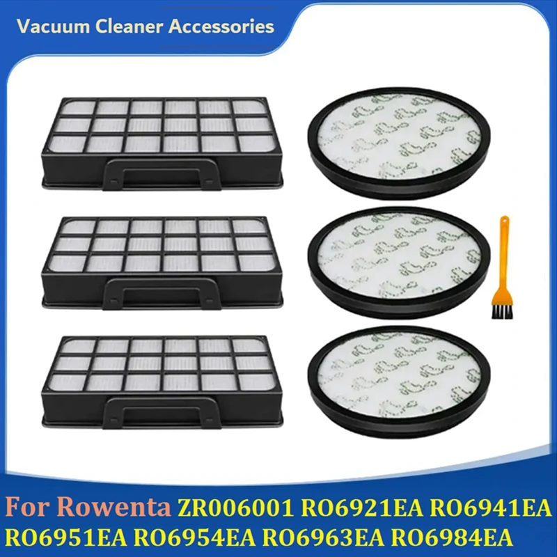 1 Set Filter For Rowenta ZR006001 RO6921EA RO6941EA RO6951EA RO6954EA RO6963EA RO6984EA Vacuum Cleaner Replacement Accessories