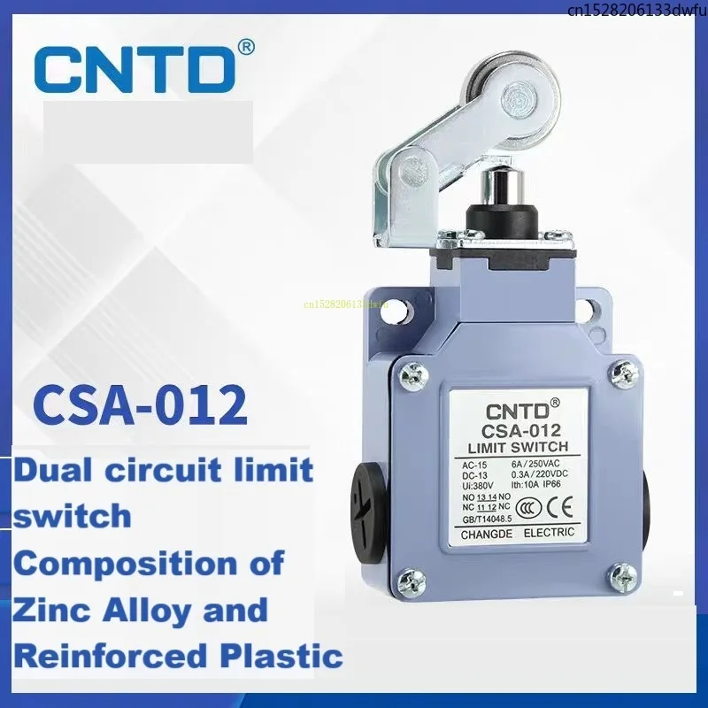 CNTD Electrical Micro Stroke Switch CSA-012 Limit Switch Metal Roller Switch