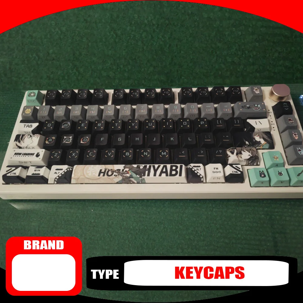 

Колпачки для клавиш Hoshimi Miyabi, термосублимация, PBT, оригинальные пустые/боковые гравировки, аксессуары для механической клавиатуры, 120 клавиш, прочный