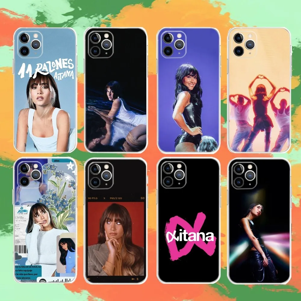 

Singer A-Aitana Alpha Phone Case For iPhone 16,15,14,13,12,11,Mini,Pro,XS,Max,6,7,8,Plus,X,XR,SE,2020 Transparent Funda Shell