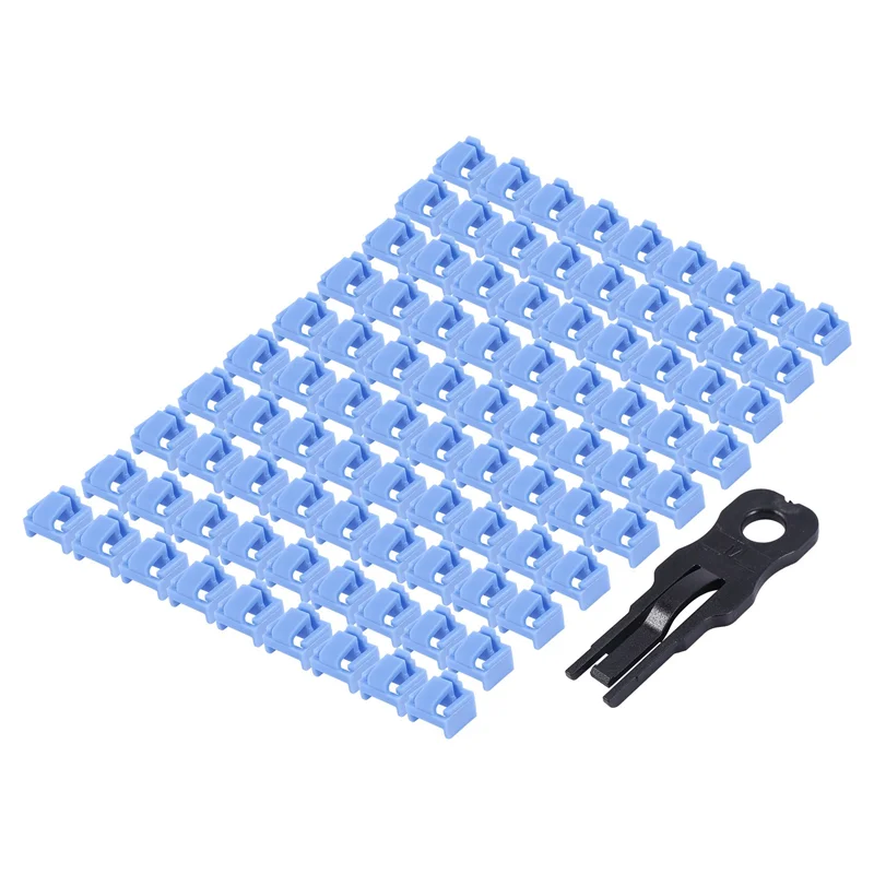 

ABAH-2000 Pcs Blue RJ45 Port Ethernet LAN Hub Anti Dust Cover Plug Cap Blockout Protector With Proprietary Lock And Key
