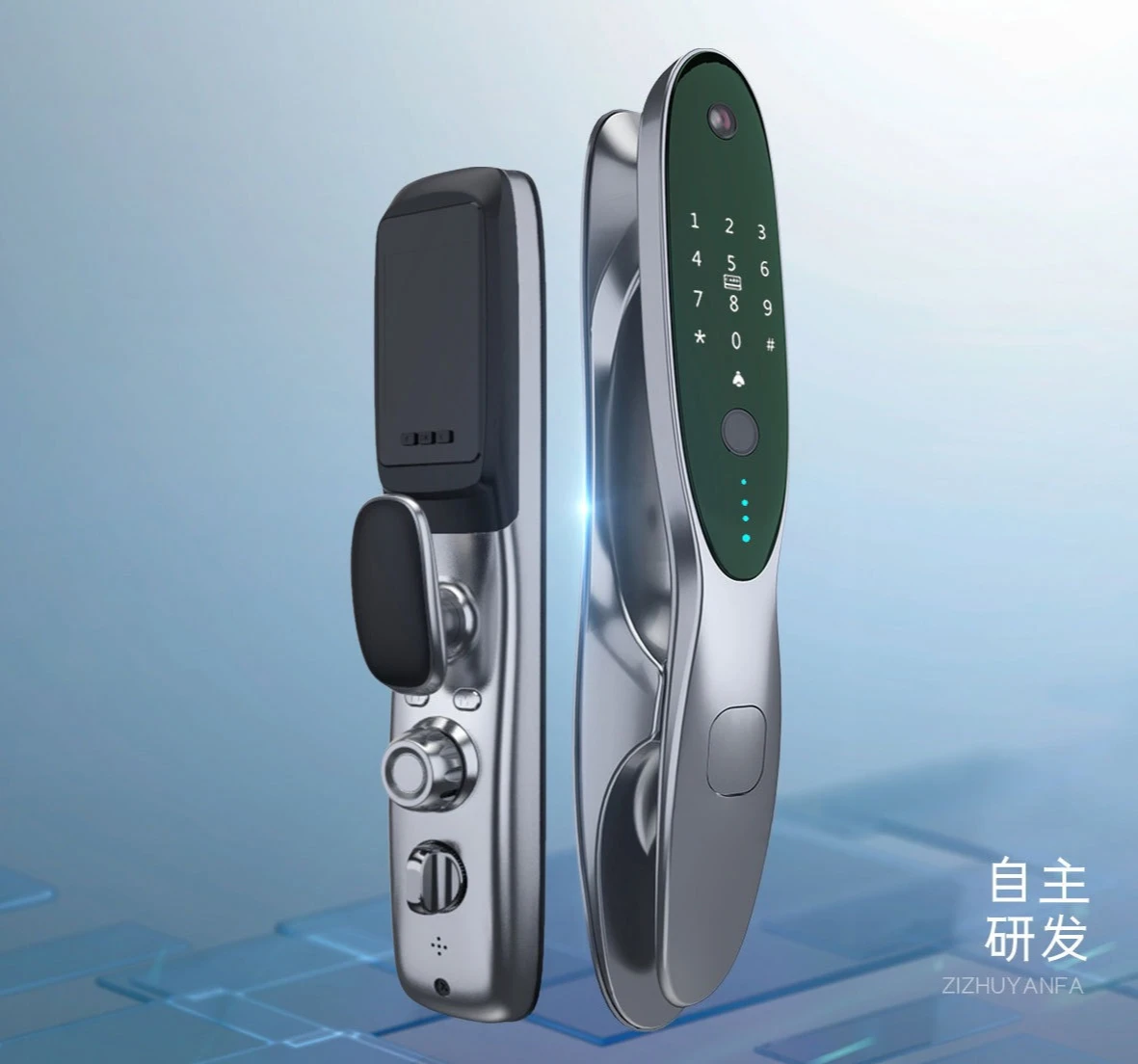visual cat eye, fingerprint password, automatic smart lock, home anti-theft door lock, multi-open smart door lock