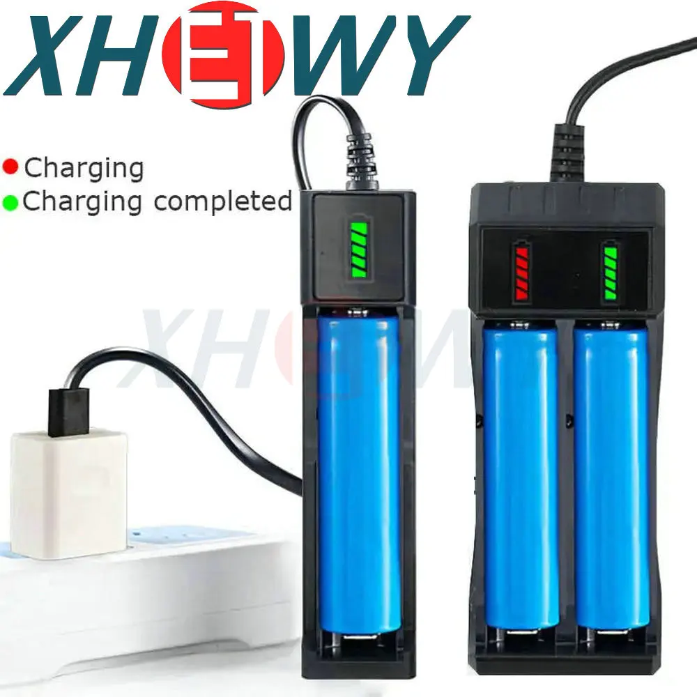 18650 battery charger 3.7V lithium battery USB charger 16340 14500 18650 26650