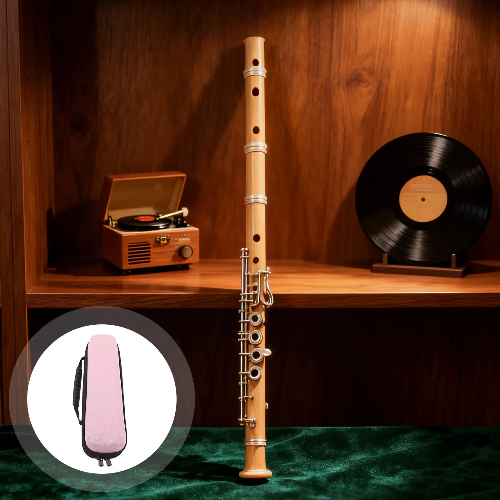 Flute Case Soprano Recorder Eva Waterproof Shockproof Zipper Carrying Bag Storage Music Instrument Protection Chinese Flute Case