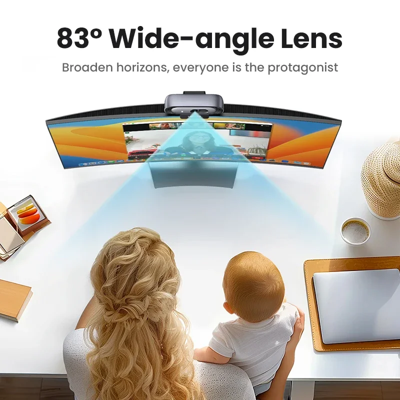 USB Webcam 2K  Mini Webcam  Laptop Computer Web Camera Dual Microphones  Youtube Zoom Video Calling 2K USB webcam