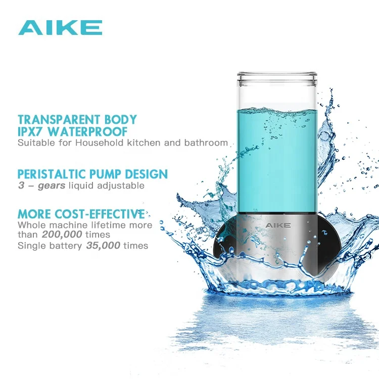 Imagem -05 - Design Automático Touchless Ipx7 à Prova Impermeável Água Banheiro Cozinha 500ml Dispensador de Sabão Duplo Ak1212 Novo