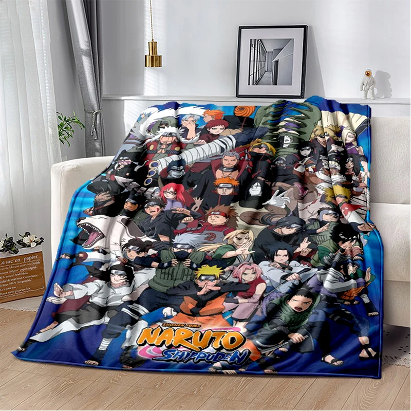 3D N-Naruto Cartoon Anime I-Itachi Flannel Blanket Soft Warm Throw Blanket for Bedroom Living Room Bed Travel Camping Picnic Kid