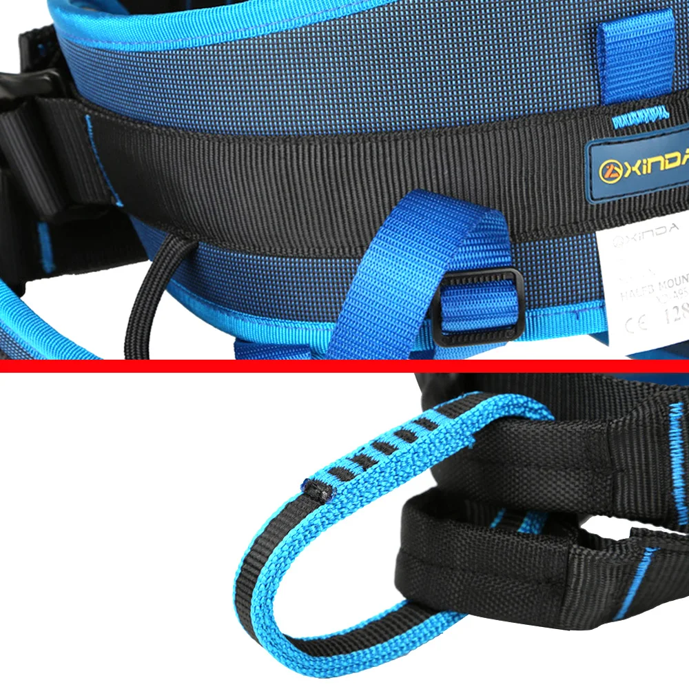 Rock Climbing Harness Seat Expand Training Half Body Harness Tree Climbing Rescue Rappelling Protective Survival Safety Belt