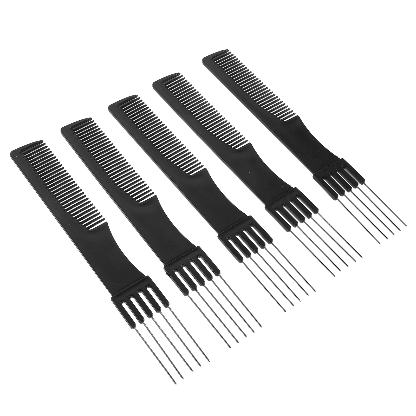 

5 Pcs Hair Comb for All Types Pick Curly Brush Professional Styling Metal Women