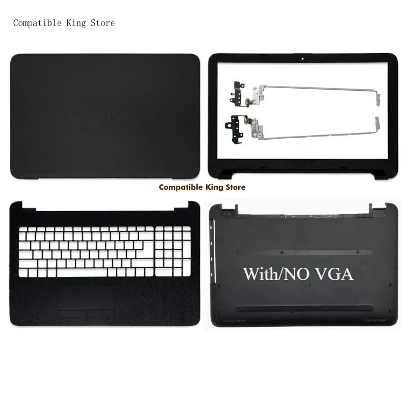 854992-001 New For 250 G4 G5 255 256 G4 G5 15-AC 15-AY 15-AF TPN-C125 C126 LCD Back Cover Bezel Hinge Palmrest Bottom Case Black