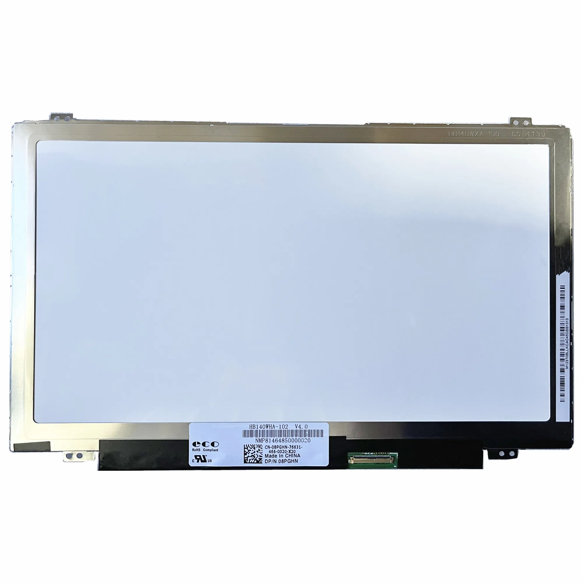 

HB140WHA-102 14.0'' Laptop LCD Screen With Touch Matrix 1366*768 EDP 40 Pins Replacement