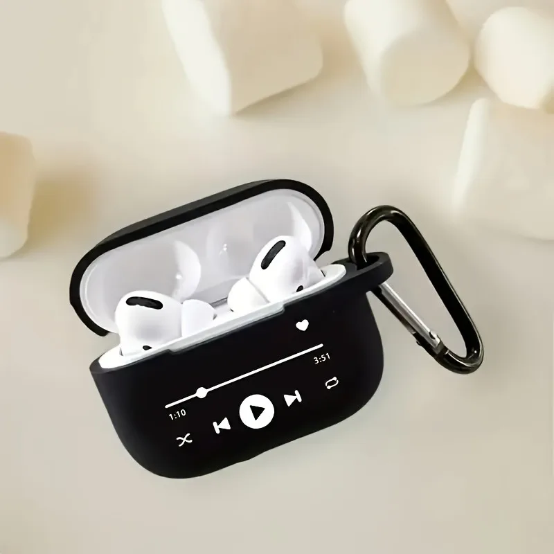 

Music Player TPU Protective Case for AirPods Pro/Pro2 Earphone Soft Protector Case for AirPods 2/3/4 Wireless Earphone Cover